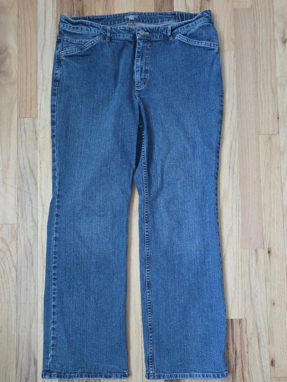 J. Jill Women's Bootcut Jeans in Medium Blue Denim